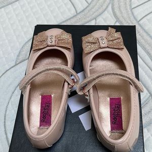 Pink/Blush Mary Jane Shoes with glitter bow